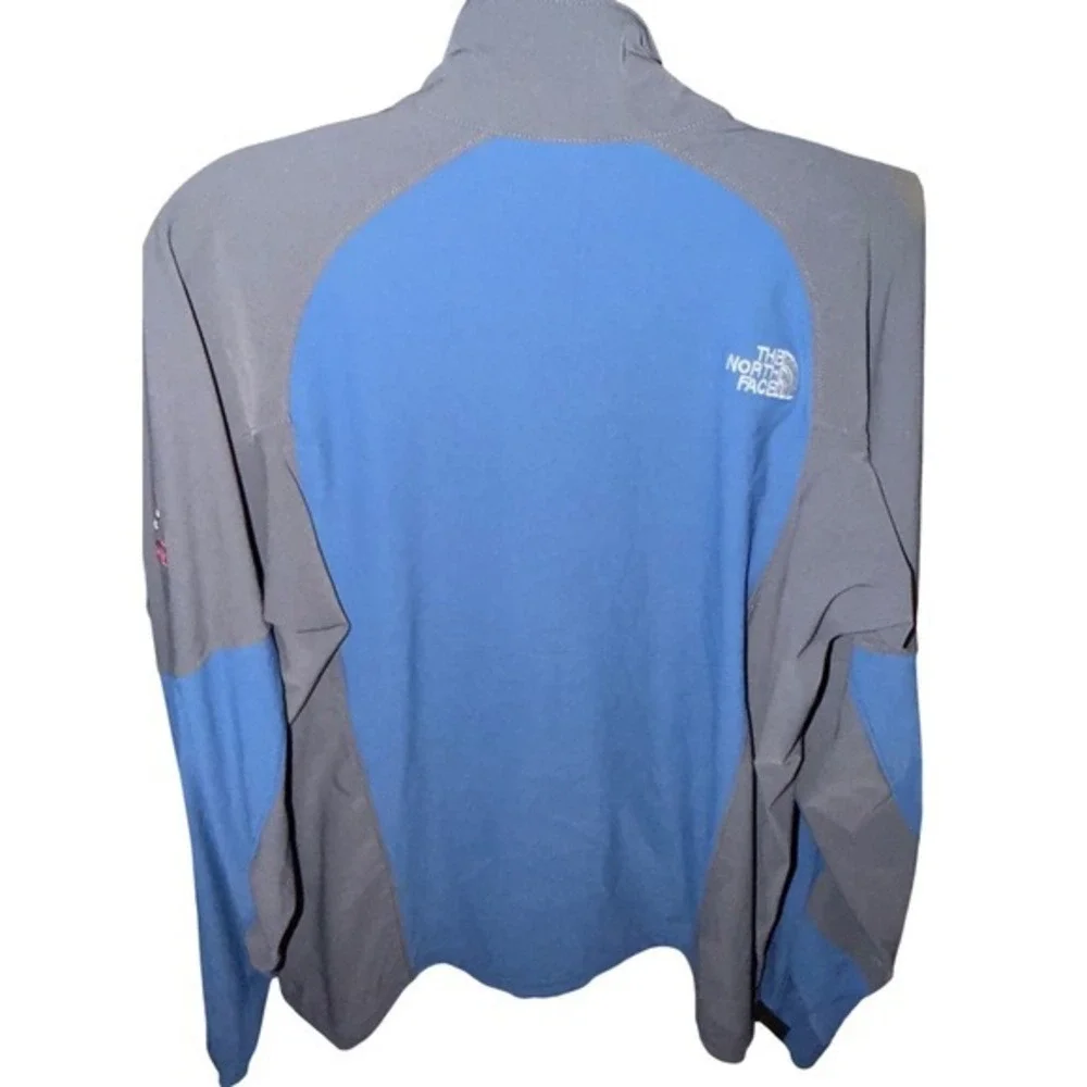 The North Face Summit Series Jacket Mens Medium Blue Grey Softshell‎ Full Zip